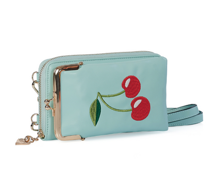 CHERRY PIE CROSS BODY PHONE BAG Mint