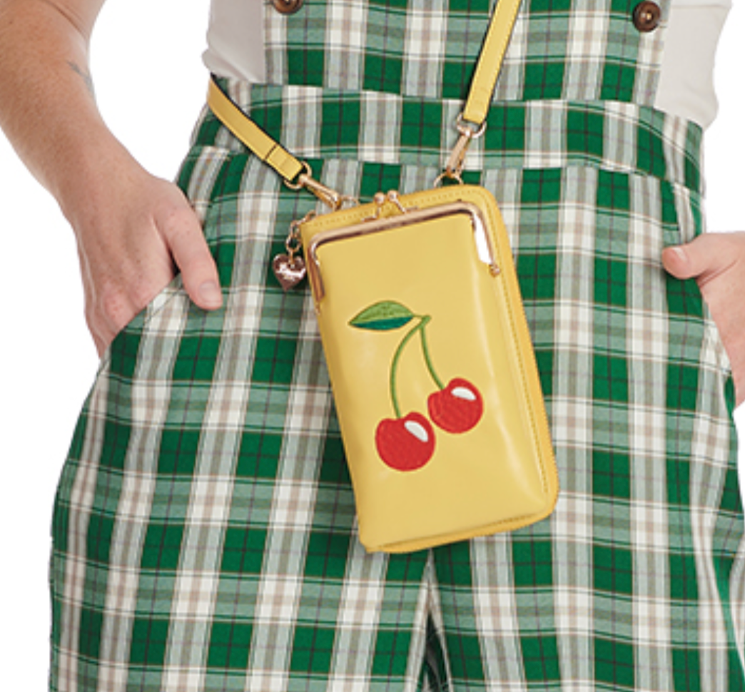 CHERRY PIE CROSS BODY PHONE BAG Yellow