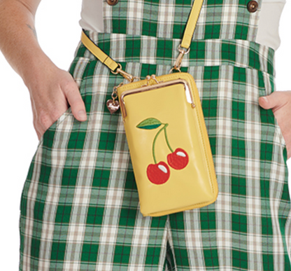 CHERRY PIE CROSS BODY PHONE BAG Yellow