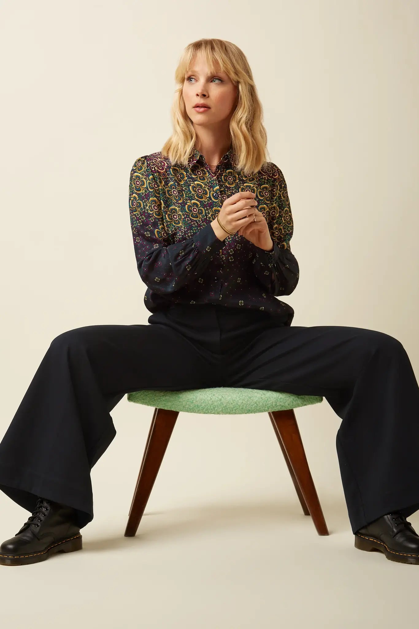 Chloe Pants Uni Rodeo  Zwart