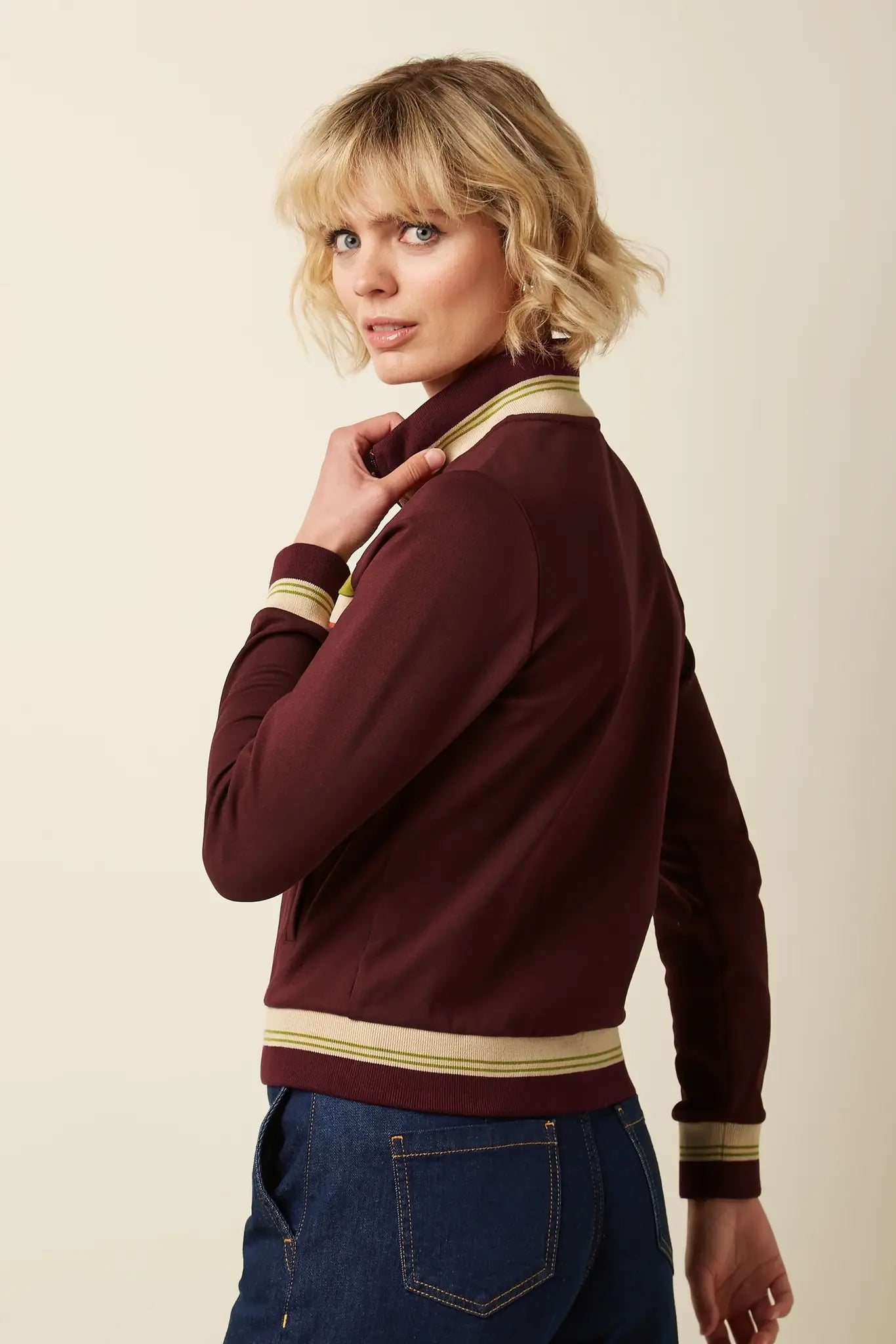 Colorblock Coljack Daytona Sweat  Porto Red