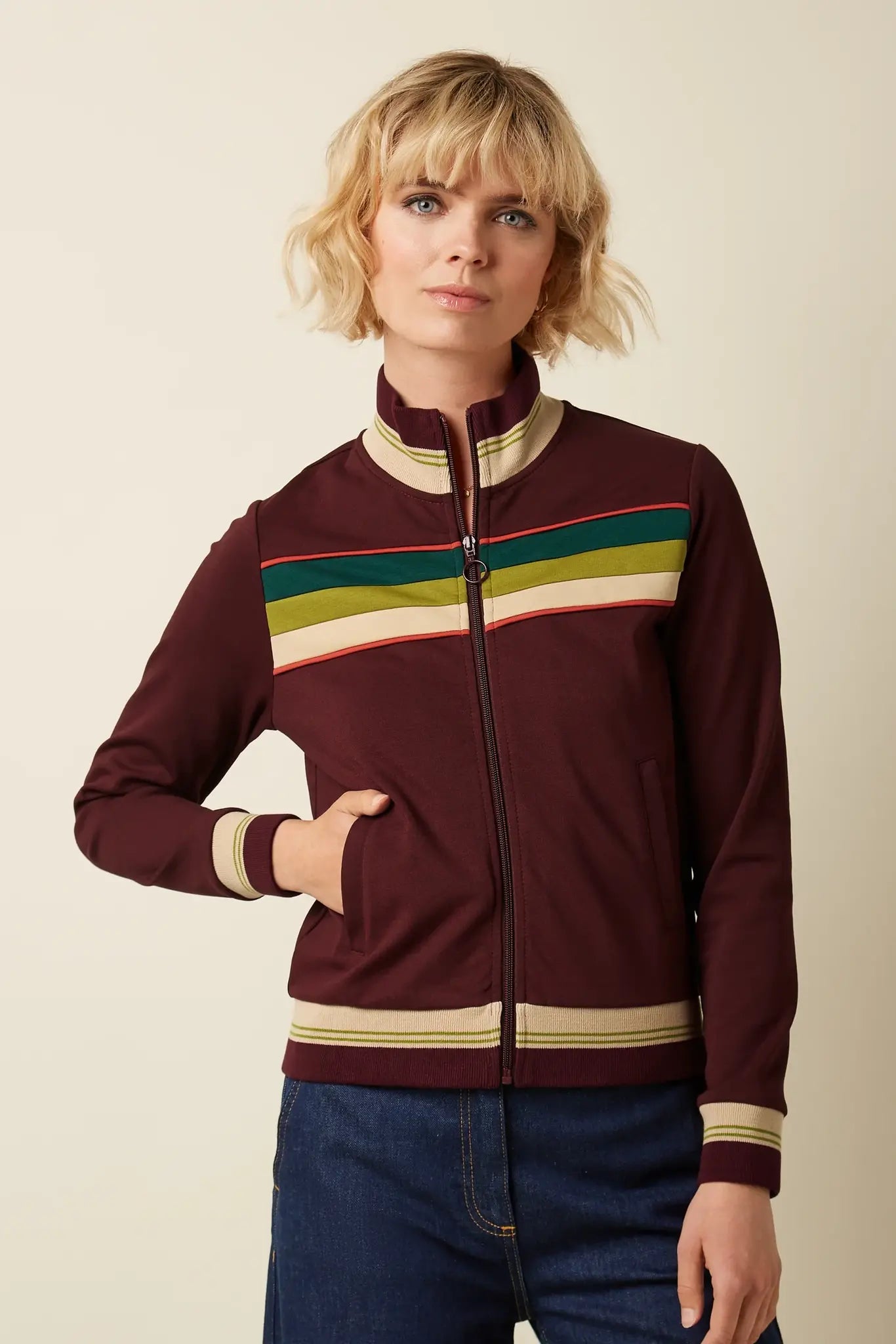 Colorblock Coljack Daytona Sweat  Porto Red