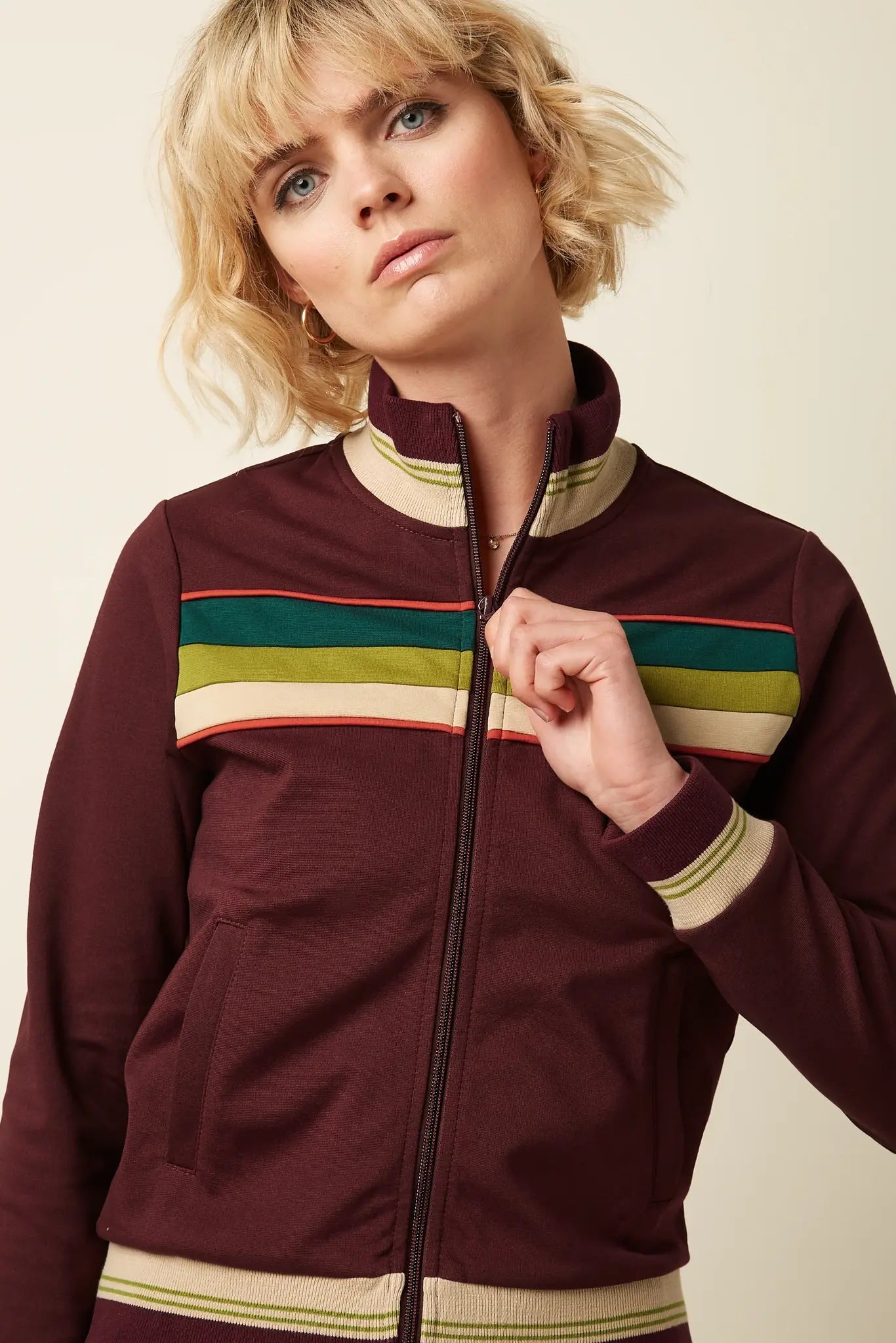 Colorblock Coljack Daytona Sweat  Porto Red