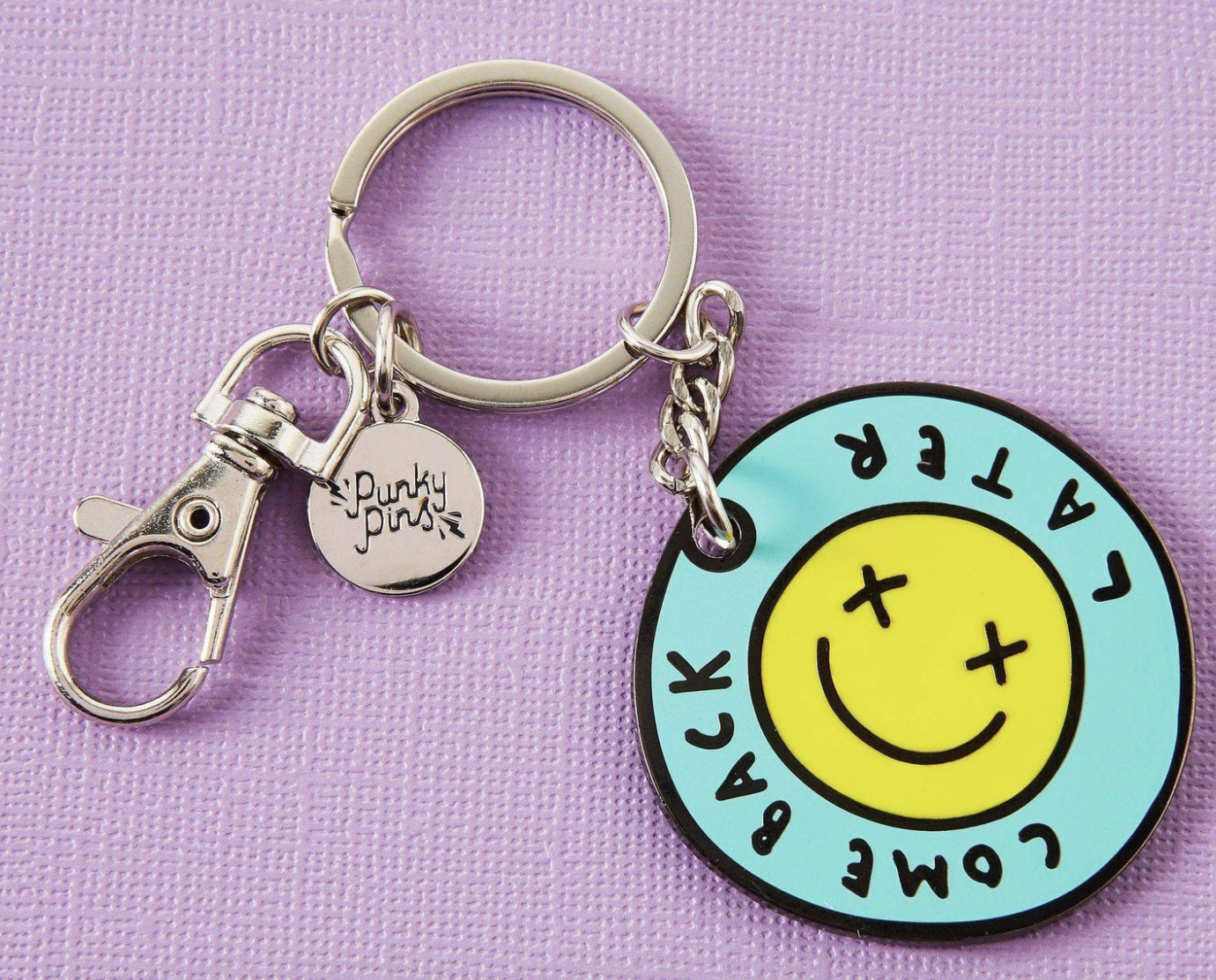 Come Back Later Enamel Keyring