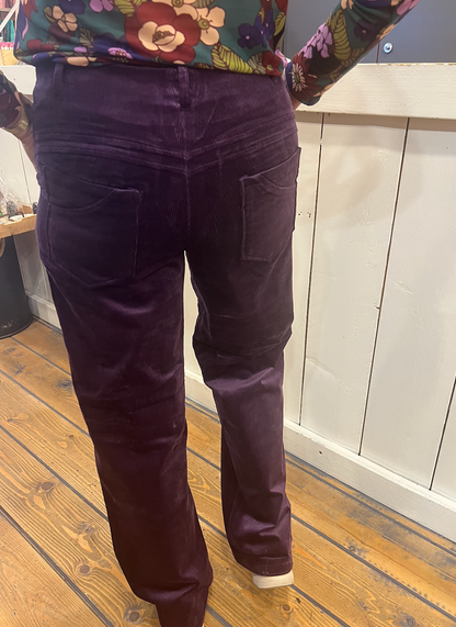 Corduroy Broek Paars