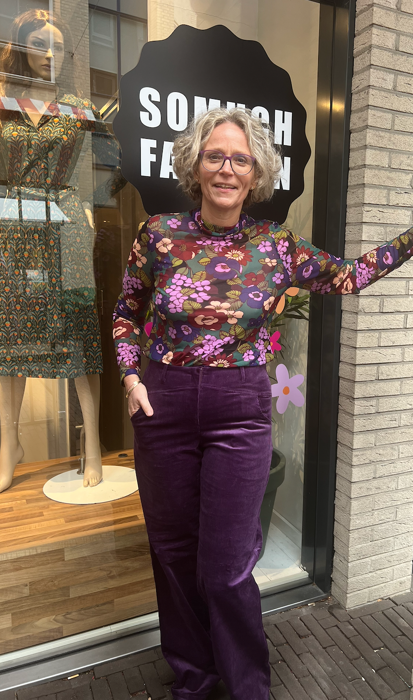 Corduroy Broek Paars