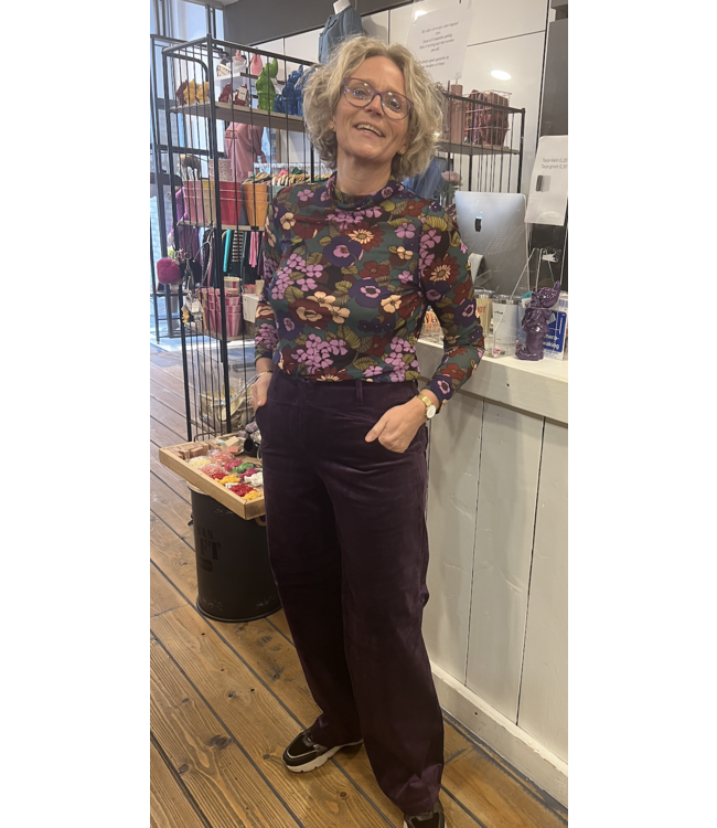 Corduroy Broek Paars