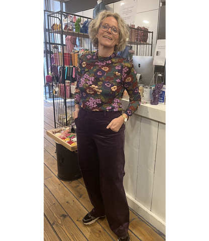 Corduroy Broek Paars