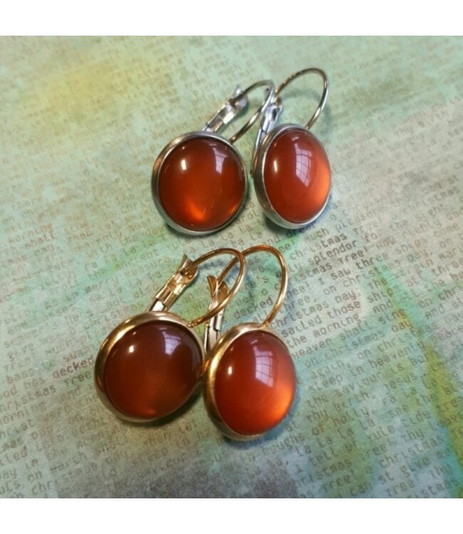 Corduroy Orange Dots