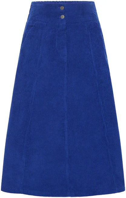 Corduroy skirt made from organic cotton  Ink