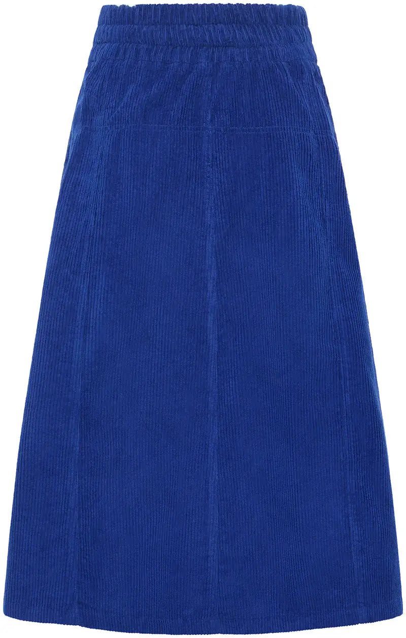 Corduroy skirt made from organic cotton  Ink