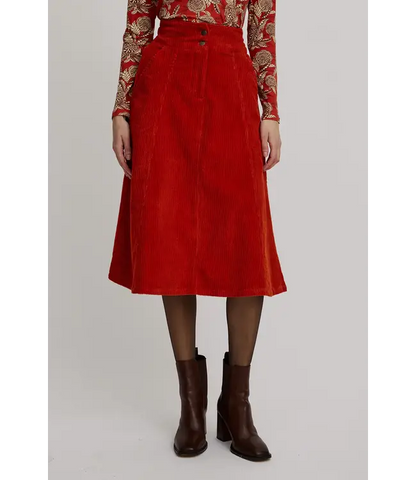 Corduroy skirt made from organic cotton  Rooibos