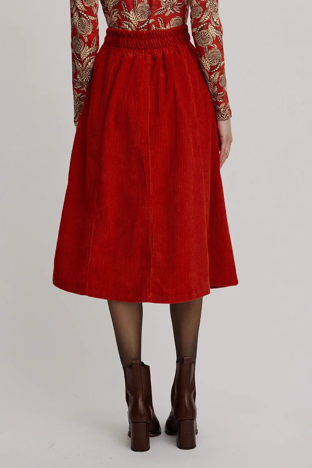 Corduroy skirt made from organic cotton  Rooibos