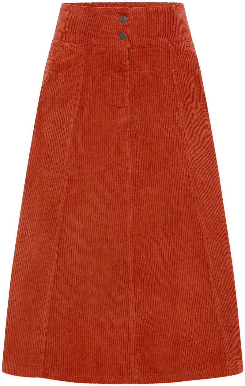 Corduroy skirt made from organic cotton  Rooibos