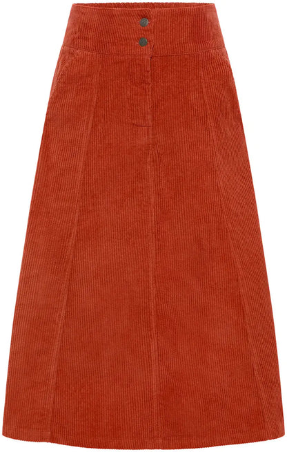 Corduroy skirt made from organic cotton  Rooibos