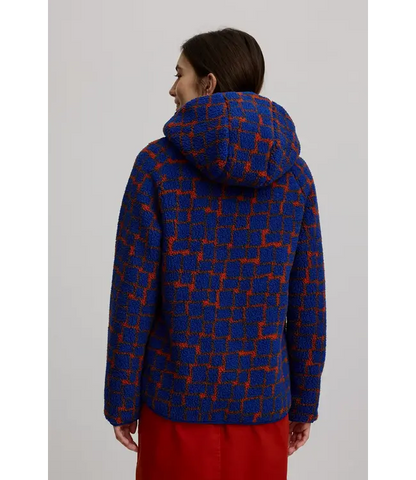 Cosy fleece jacket  Blue Puzzle