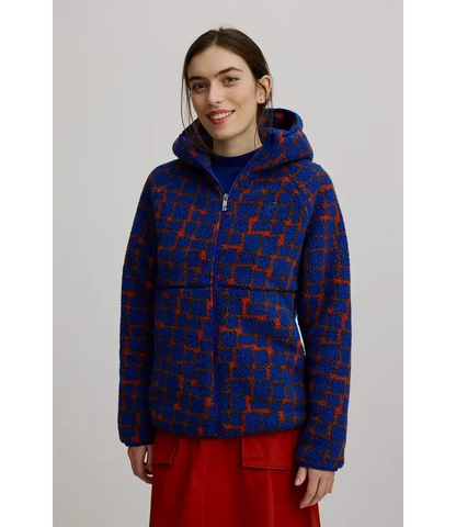 Cosy fleece jacket  Blue Puzzle
