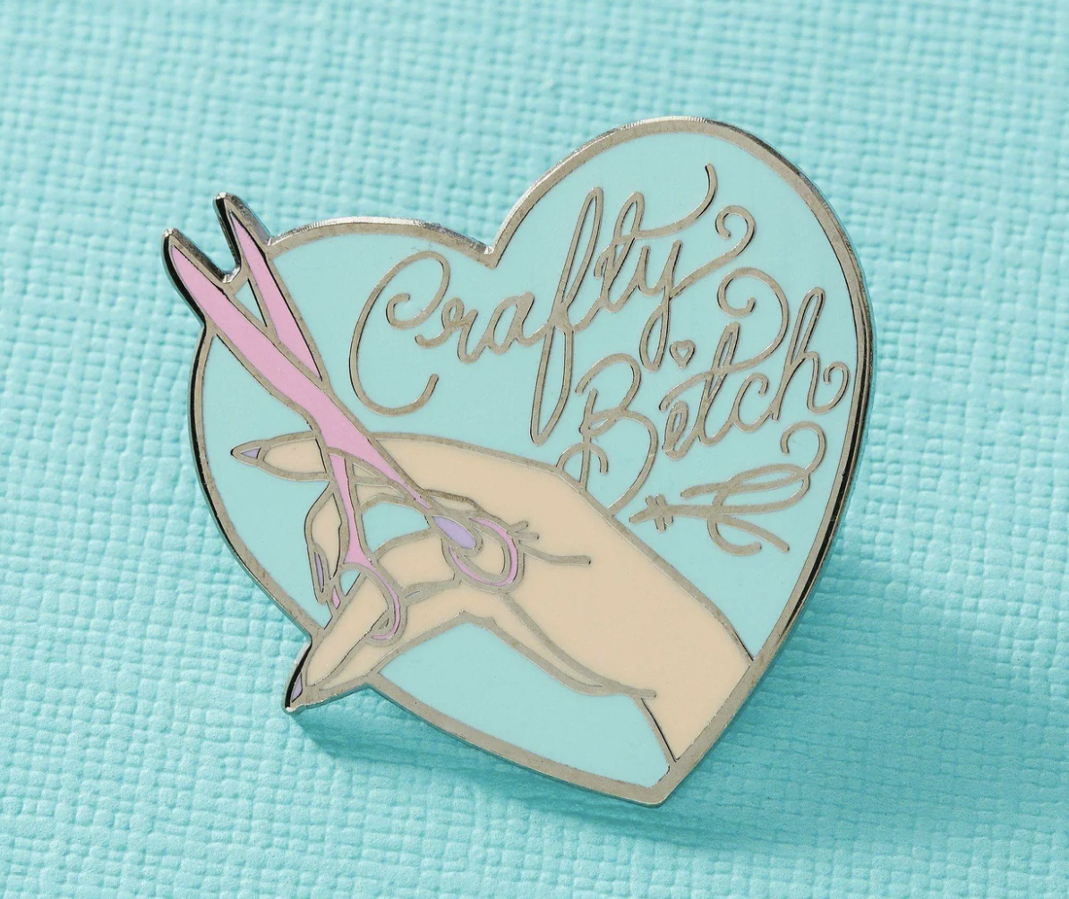 Crafty Bitch Enamel Pin