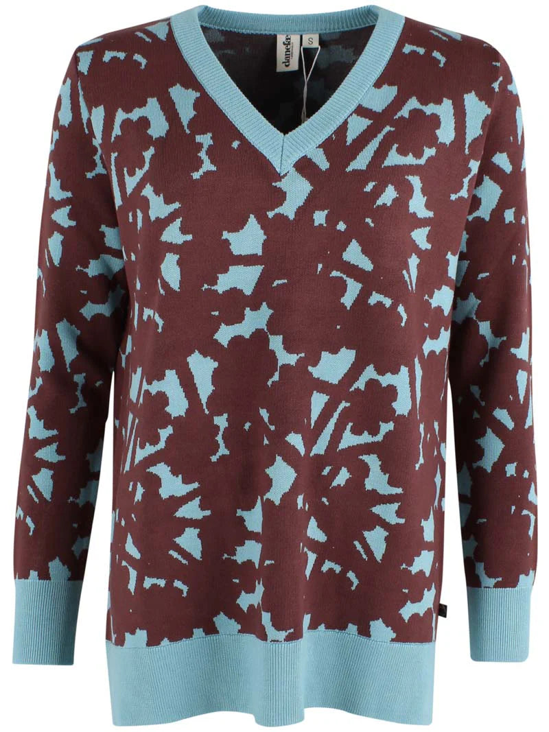 Daneclub Jaquard   Dark Merlot/Grey Duck