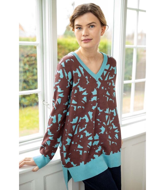 Daneclub Jaquard   Dark Merlot/Grey Duck