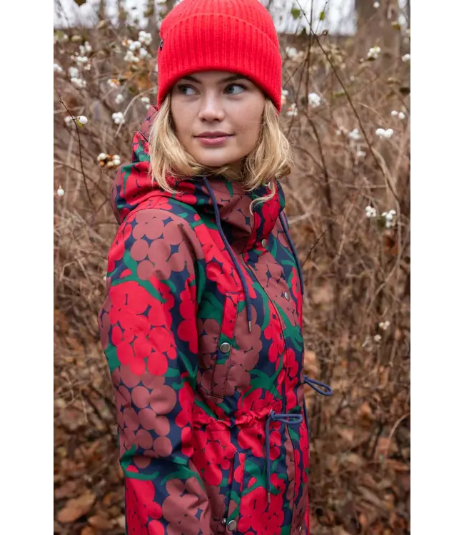 Danenora Winter Parka   DK/Red/Maxi Berry