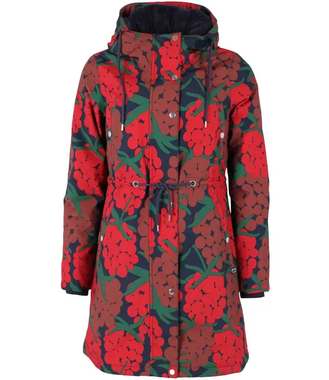 Danenora Winter Parka   DK/Red/Maxi Berry