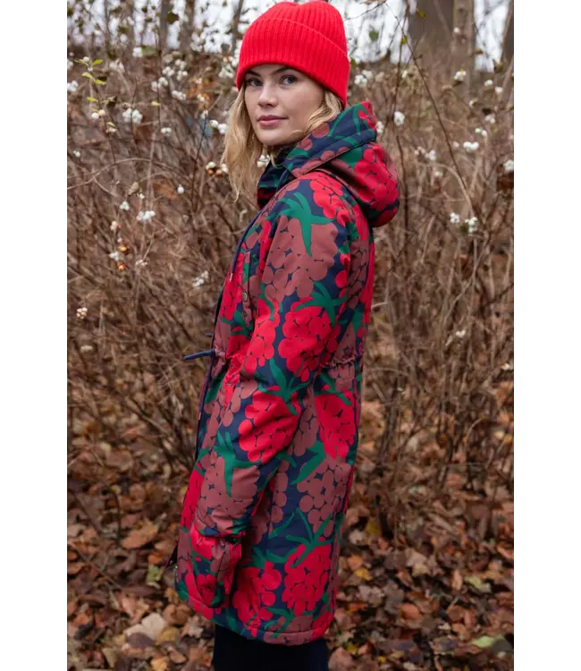 Danenora Winter Parka   DK/Red/Maxi Berry