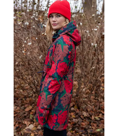 Danenora Winter Parka   DK/Red/Maxi Berry
