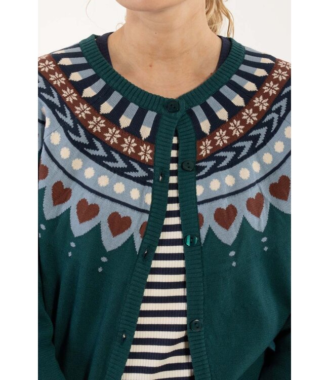 Danesweetheart Cardigan  Dark Slate