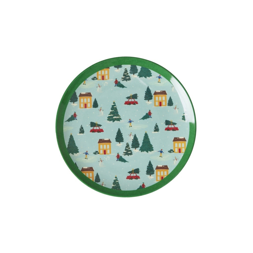 Dessert Plate Happy Holidays