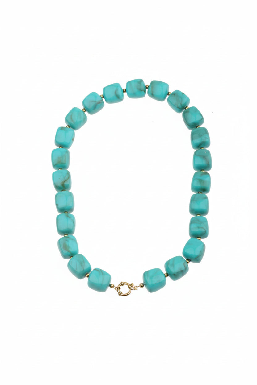 Ketting Blauw met boei slot