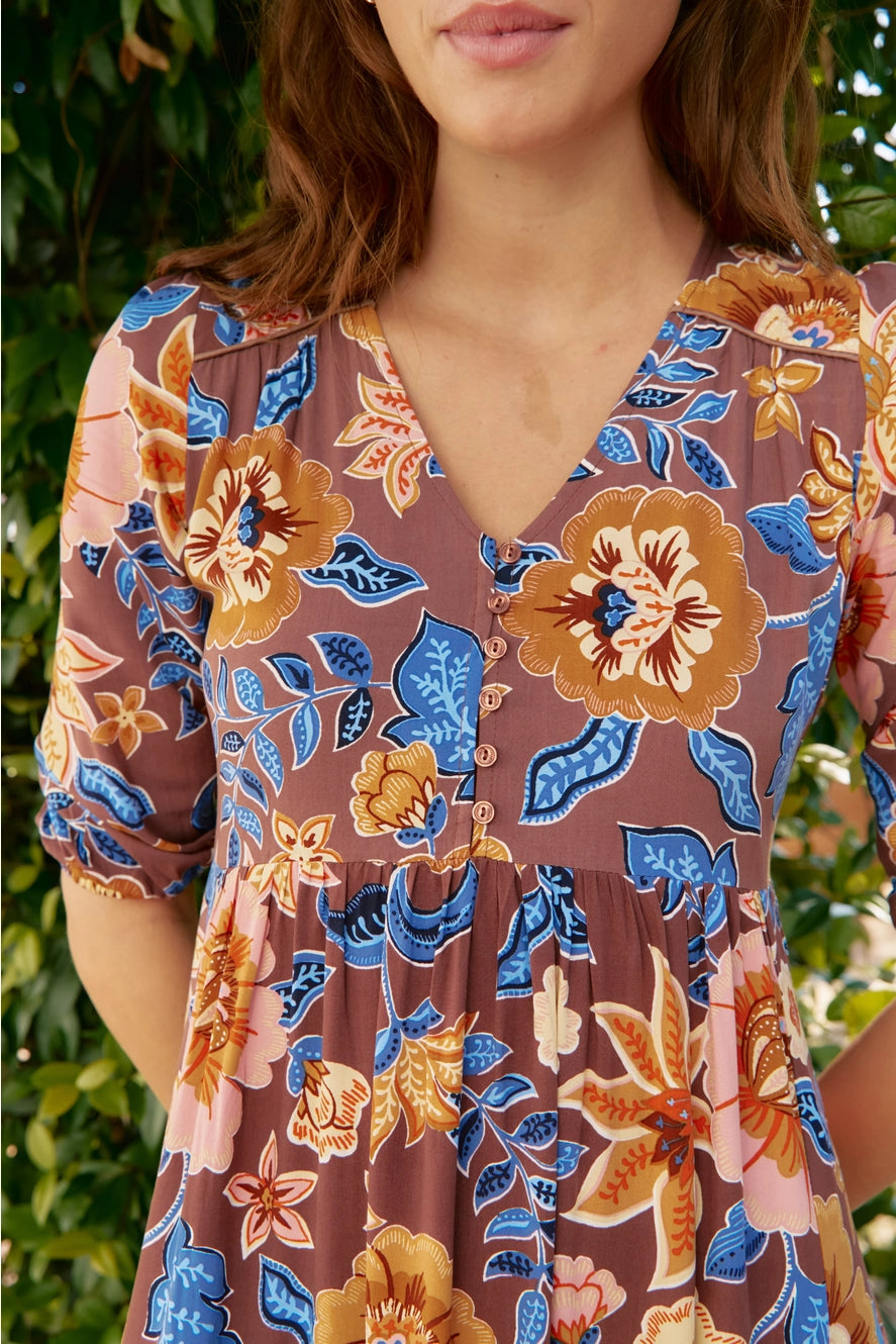 TIERRA PRINT EVE MIDI
