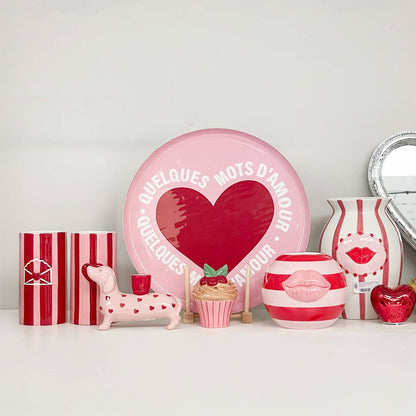 PRE ORDER Dog heart candle holder