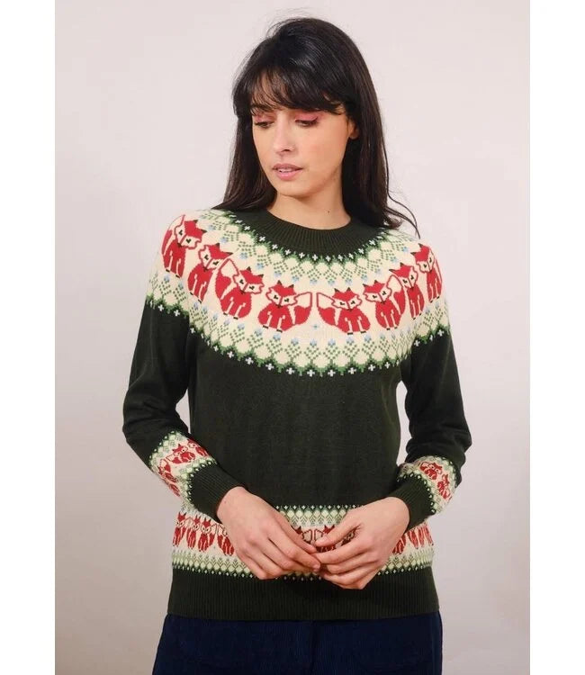 Fairisle Fox Sweater S/10
