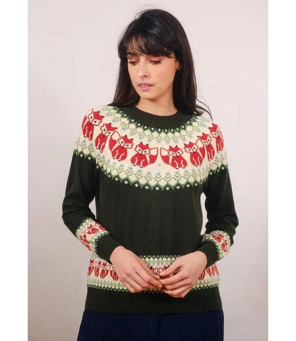 Fairisle Fox Sweater S/10