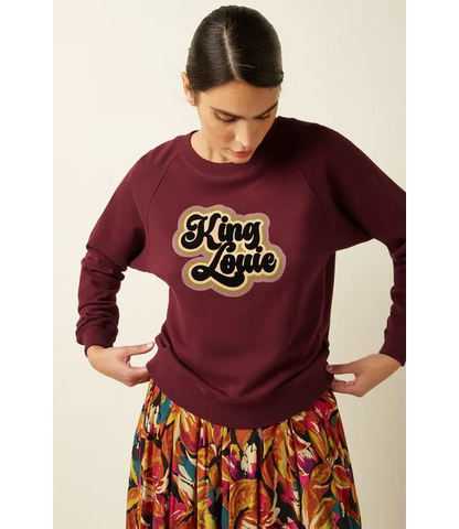 Febe Sweater Peachy  Cabernet Red