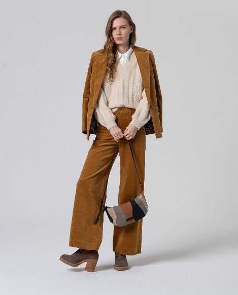 Flared Pants With Pockets   Mustard