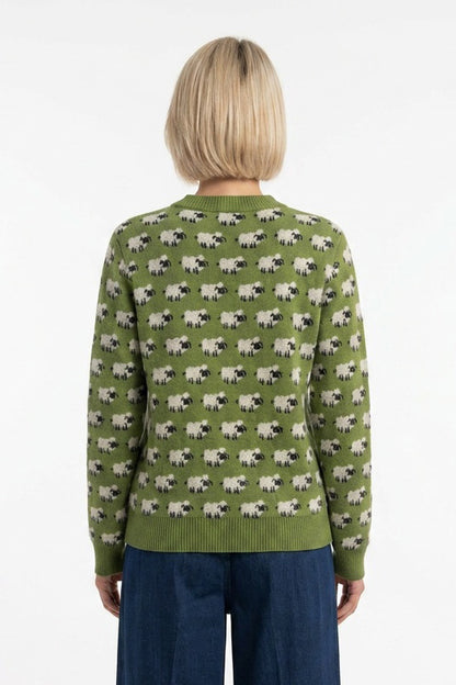 All Over Repeat Sweater - Fluffy Sheep