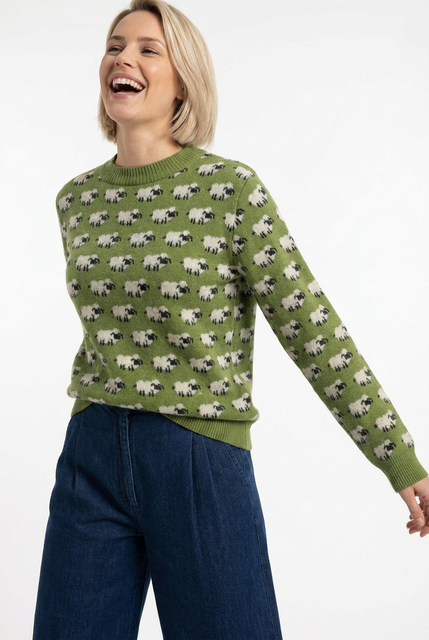 All Over Repeat Sweater - Fluffy Sheep