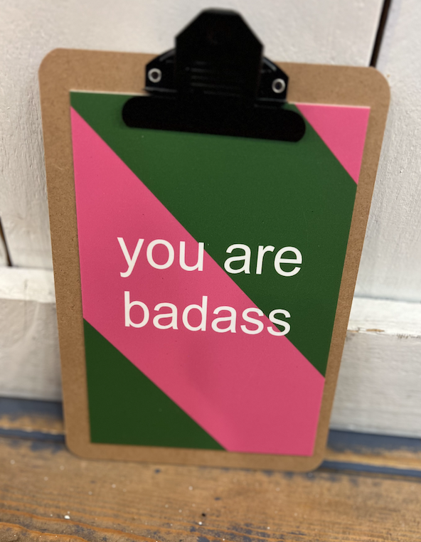 Forex Kaart inclusief klembord You are Badass