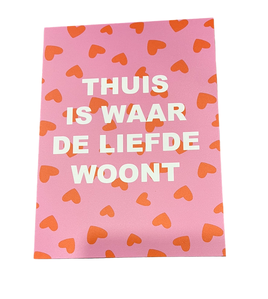 Forex tegel Thuis is waar de liefde woont