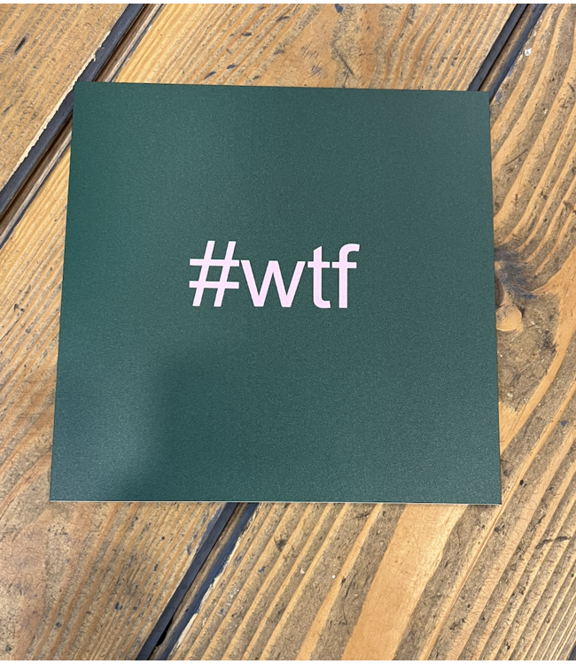 Forex Tegeltje #WTF# groen