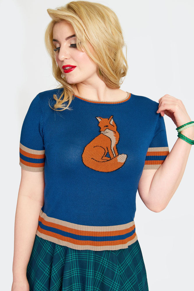 Fox knitted Sweater