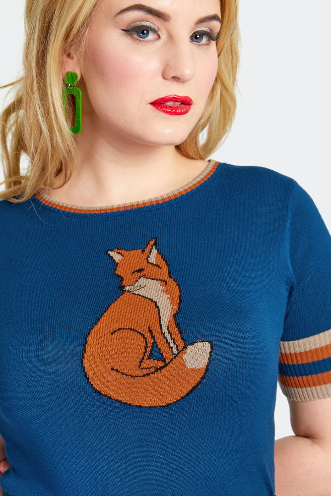 Fox knitted Sweater