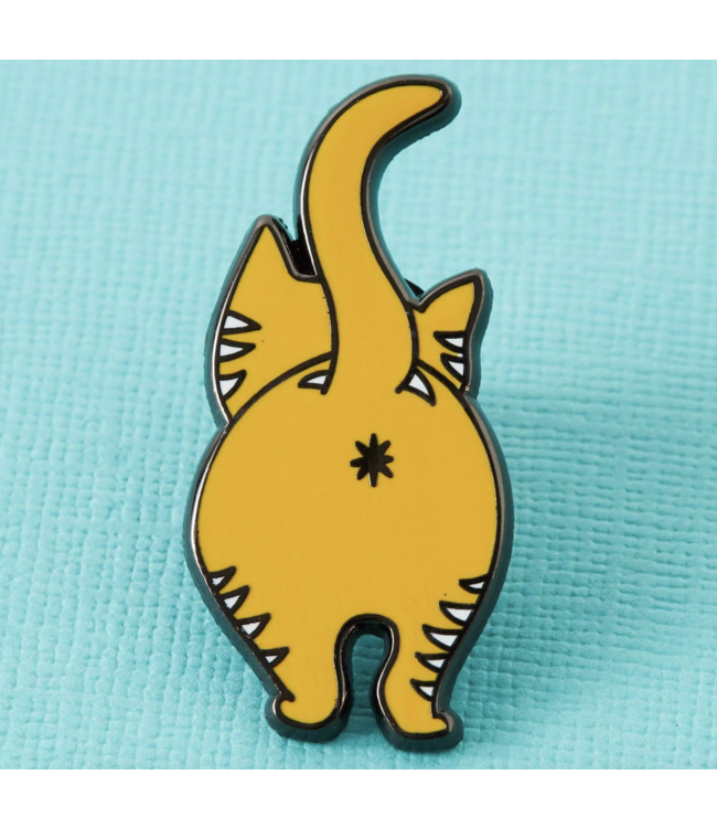 Ginger Cat Bum Enamel Pin