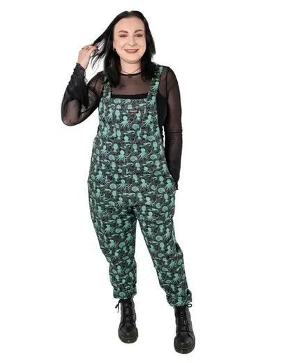 Green Seas Stretch Twill Dungarees