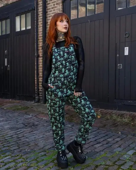 Green Seas Stretch Twill Dungarees