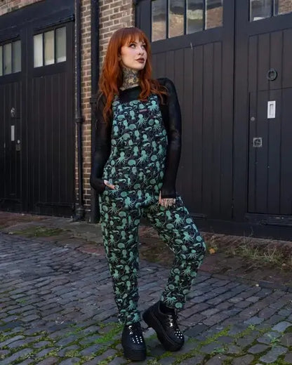 Green Seas Stretch Twill Dungarees