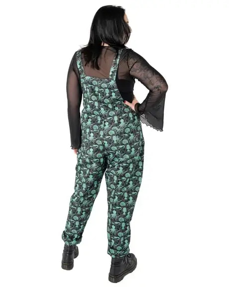 Green Seas Stretch Twill Dungarees