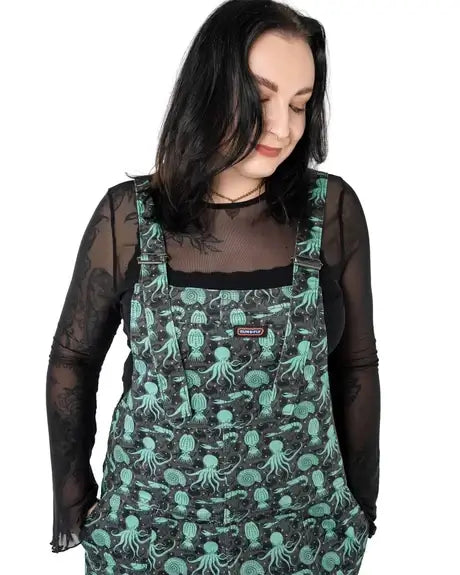 Green Seas Stretch Twill Dungarees
